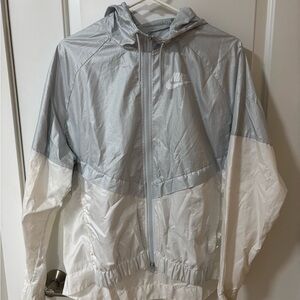 Nike Light Gray Hooded Jacket